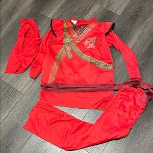 Red Ninja Costume Set with Sash Boys 8-10 
Halloween costume